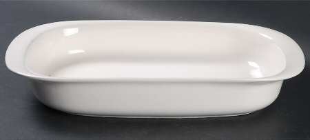 Basic White 14" Rectangular Baker