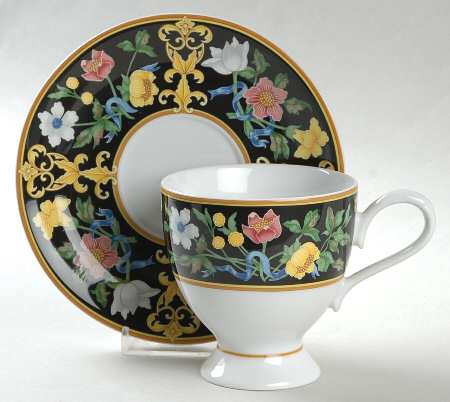 Bella Donna Footed Cup & Saucer Set