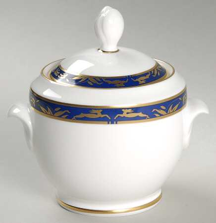 Blue Esplanade Sugar Bowl & Lid