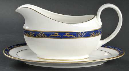 Blue Esplanade Gravy Boat & Underplate
