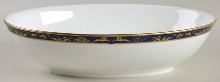 Blue Esplanade 10" Oval Vegetable Bowl