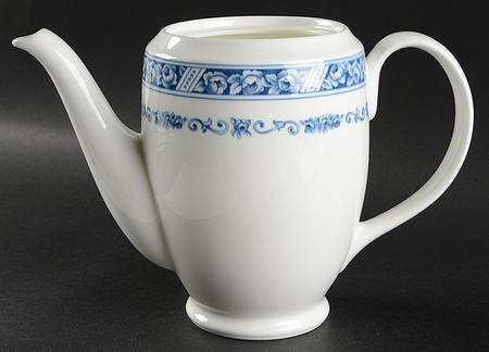 Blue Organdy Coffee Pot No Lid