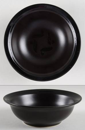 Black Pinwheels Soup/Cereal Bowl