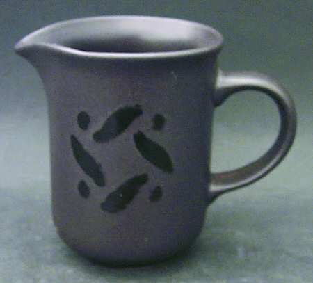 Black Pinwheels Creamer