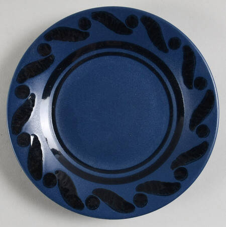 Blue Pinwheels Salad Plate
