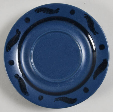 Blue Pinwheels Saucer
