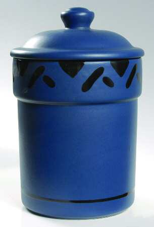 Blue Pinwheels Large Canister & Lid