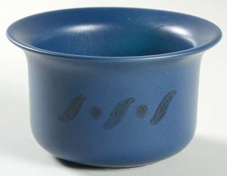 Blue Pinwheels Sugar Bowl No Lid