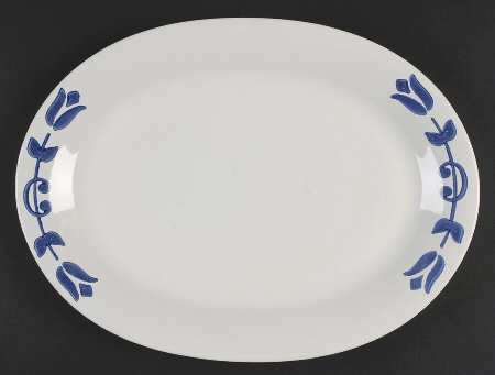 Blue Tulip 14" Oval Serving Platter