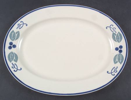 Blueberry 14" Oval Serving Platter