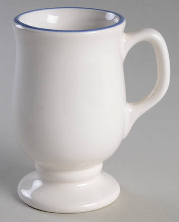 Blue Village Pedestal Mug