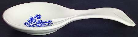Blue Village Spoon Rest/Holder (Holds 1 Spoon)