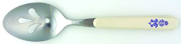 Blue Village Pierced Tablespoon (Serving Spoon)
