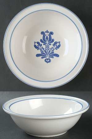 Blue Village 8" Round Vegetable Bowl