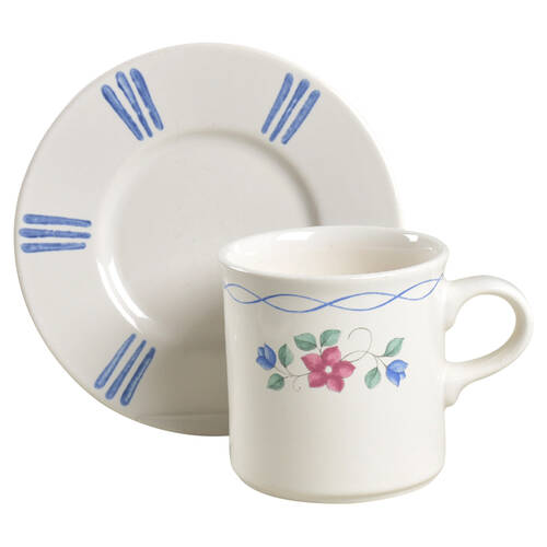 Bonnie Brae Flat Cup & Saucer Set
