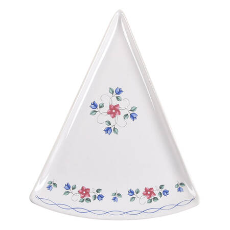 Bonnie Brae Triangular Shape Slice Plate by Pfaltzgraff