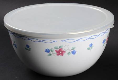 Bonnie Brae 9 5/8" Metal Bowl with Plastic Lid