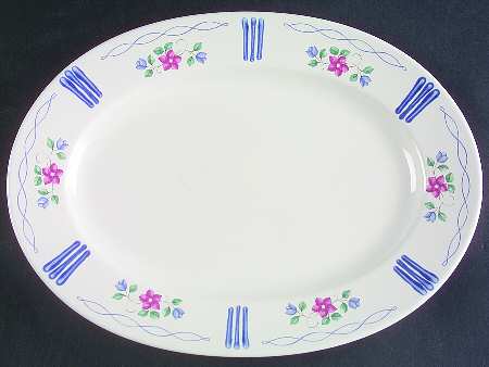 Bonnie Brae 12" Oval Serving Platter