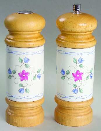 Bonnie Brae Wood Accent Salt & Pepper Mill