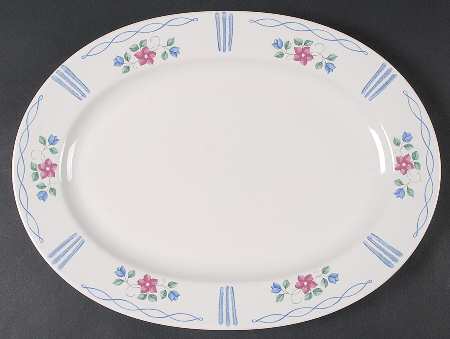 Bonnie Brae 14" Oval Serving Platter