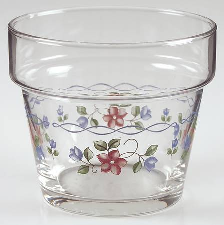 Bonnie Brae Glass Flower Pot Float Candle