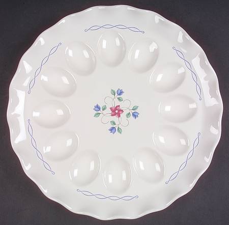 Bonnie Brae Fluted Deviled Egg Plate
