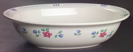 Bonnie Brae 10" Oval Vegetable Bowl