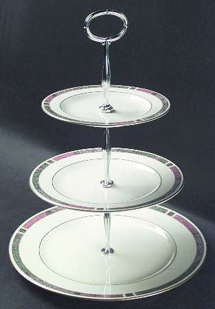 Cabouchon 13 7/8"-14 1/4" 3-Tiered Serving Tray(DP,SP,BB) HC