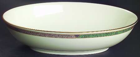 Cabouchon 10" Oval Vegetable Bowl