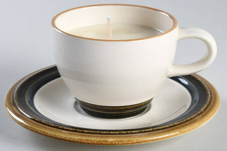 Canyon Ridge Scented Cup & Saucer Candle-Coffee  HC