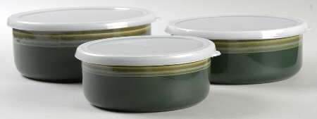 Canyon Ridge (3 Piece) Metal Bowl W/Plastic Lids (5", 6", 7")
