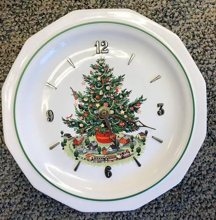 Christmas Heritage Clock Plate