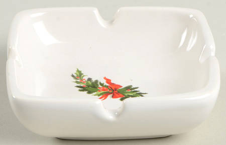 Christmas Heritage 4" Square Ashtray
