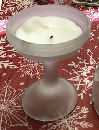 Christmas Heritage Hurricane Votive No Globe