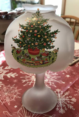 Christmas Heritage Hurricane Votive & Globe