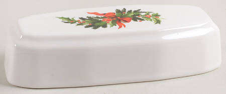 Christmas Heritage Lid for 1/4 Lb Butter
