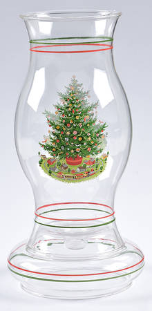 Christmas Heritage Glassware Hurricane