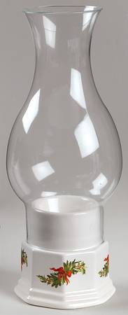 Christmas Heritage Hurricane Lamp & Globe