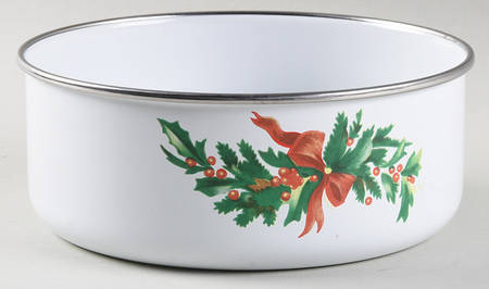 Christmas Heritage 6 5/8" Metal Bowl