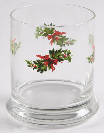 Christmas Heritage 12 Oz Glassware Double Old Fashioned
