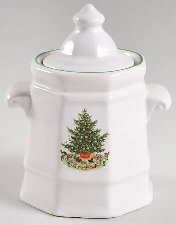 Christmas Heritage Sugar Bowl & Lid