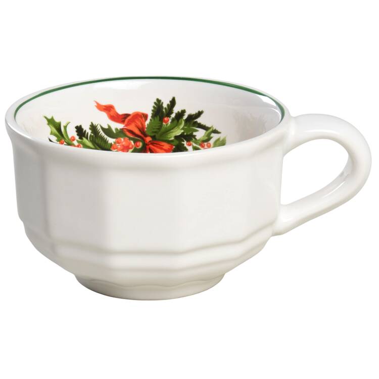 Christmas Heritage Flat Cup