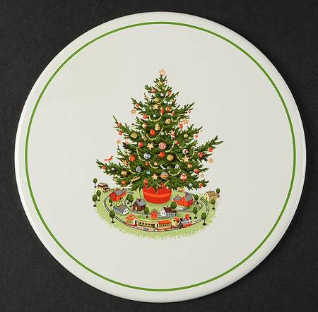 Christmas Heritage Metal Insert for Cheese & Cracker Wood