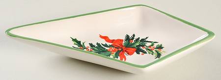 Christmas Heritage Individual 5 Section Star Shaped Dish