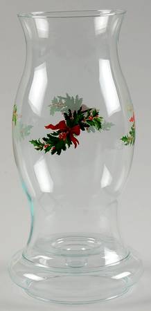 Christmas Heritage Glassware Hurricane
