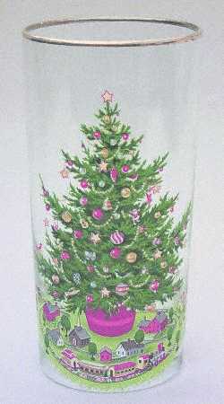 Christmas Heritage Glassware Tall Tumbler