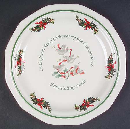 Christmas Heritage Holiday Luncheon Plate