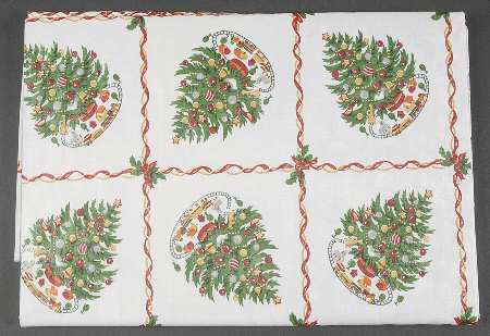 Christmas Heritage 52" X 52" Square Vinyl Tablecloth