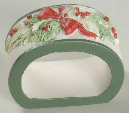 Christmas Heritage Resin Napkin Ring