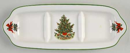 Christmas Heritage Divided Tidbit 3 Part